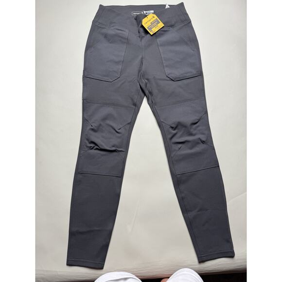 Carhartt Pants Womens Small Gray Fitted BN2482-W Workwear Stretch Nylon Pockets - Picture 6 of 12